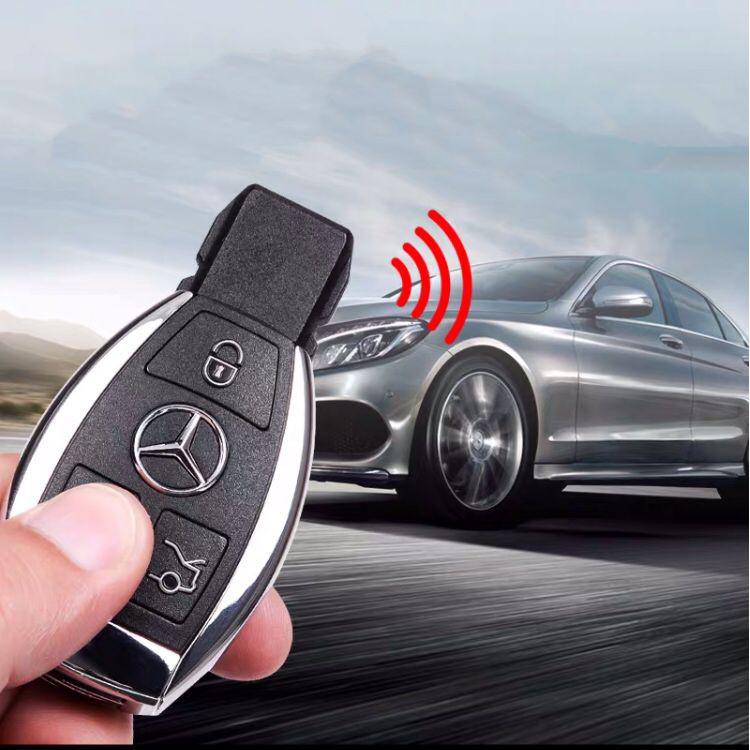 Perfect Mercedes-Benz เคสกุญแจอัจฉริยะ 3 ปุ่ม เพื่ออัปเดต W203 W211 Amg CES Cla Slk.etc.key shell(ชั้นวางแบตเตอรี่คู่)