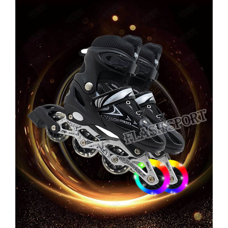 *รองเท้าสเก็ต โรลเลอร์เบลด Roller Skate 201 ปรับขนาดได้ 3 เบอร์ ใช้งานได้นาน
