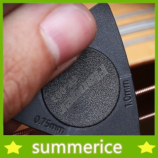 🎸🎸🎸summerice ปิ๊กกีตาร์ สามเหลี่ยม กันลื่น สีดำมุก สำหรับกีตาร์ไฟฟ้า 1 ชิ้น