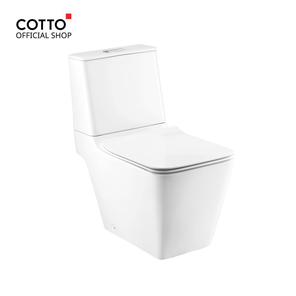 COTTO สุขภัณฑ์สองชิ้น ซิมพลิโมดิช รุ่น C12417 (2.5/4 ลิตร) (UC+) + ฝา C91542