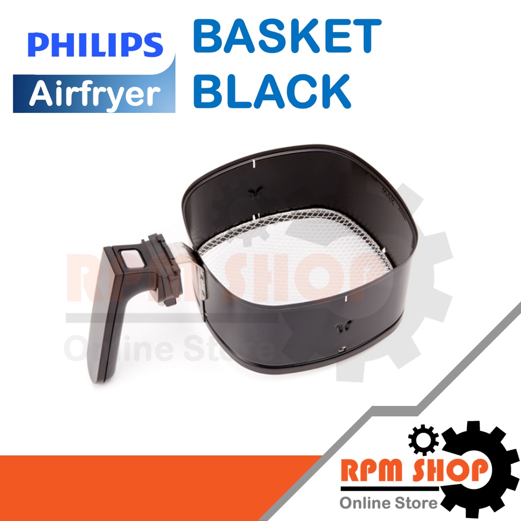 BASKET BLACK อะไหล่แท้สำหรับหม้อทอดไร้น้ำมัน PHILIPS Airfryer รุ่น HD9218และ9220 (420303604811)