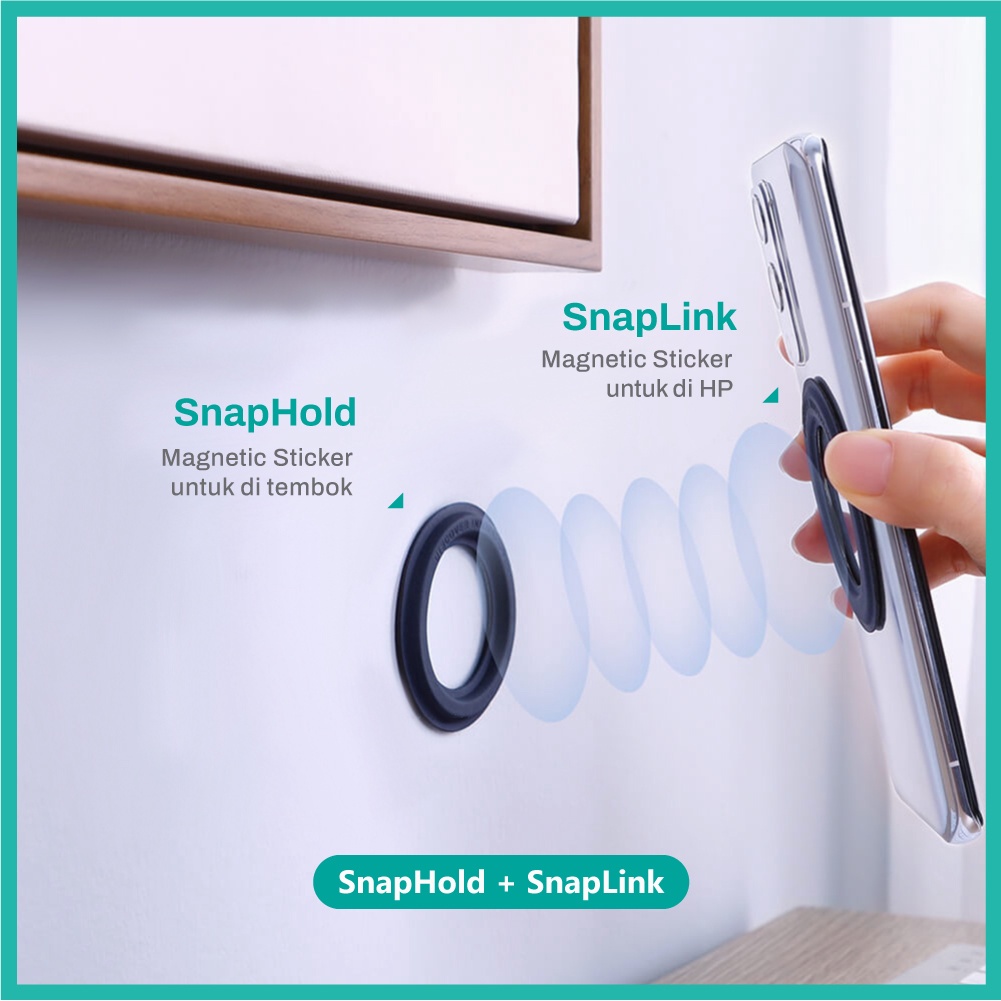 Magsafe สติ๊กเกอร์ติดผนัง iPhone/Android/Samsung/Xiaomi Nillkin SnapHold Magnetic+SnapLink Sticker