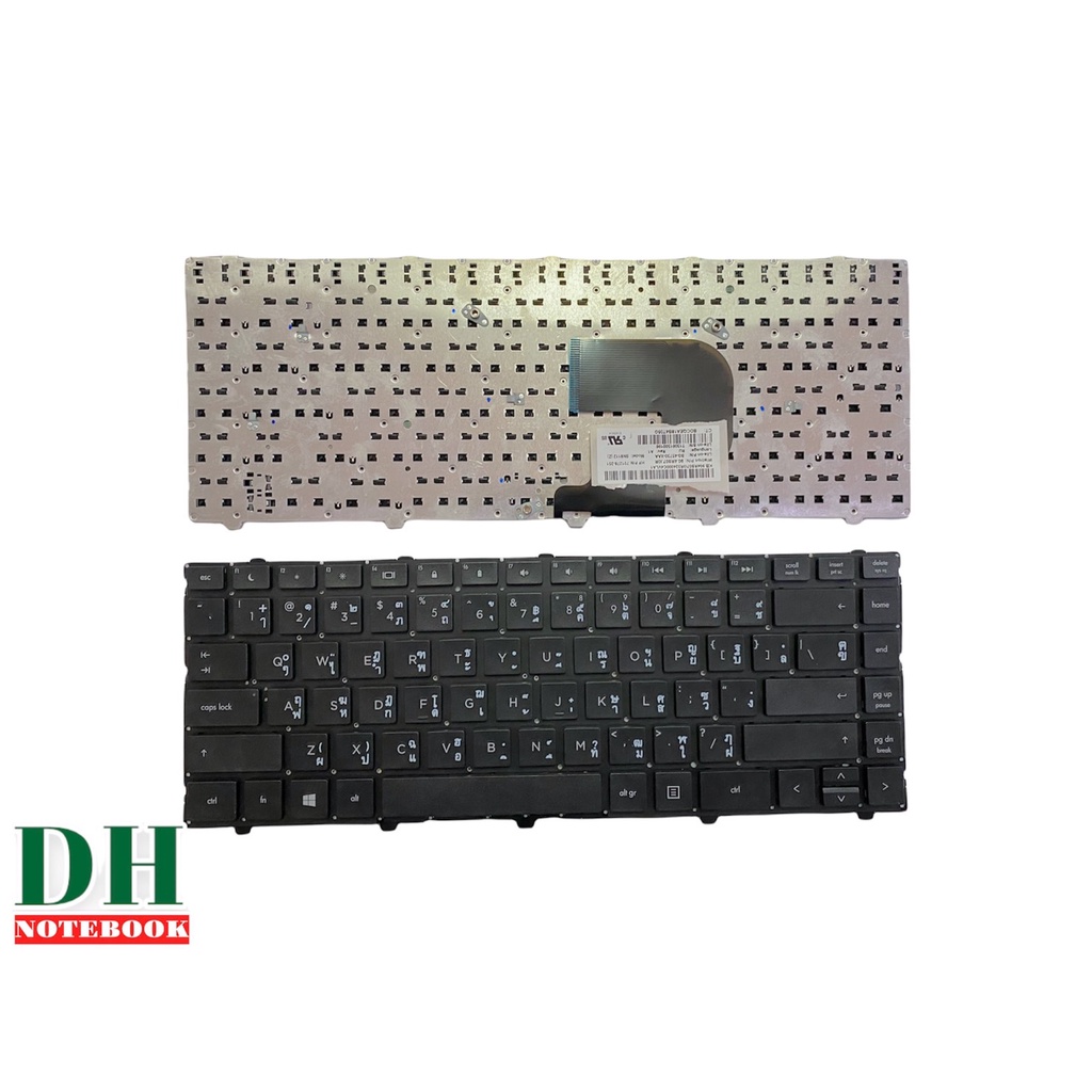 คีย์บอร์ดโน๊ตบุ๊ค keyboard Keyboard for HP Probook 4440S 4441S 4445S 4446S Series แบบไม่มีเฟรม TH-ENG