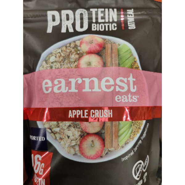 Earnest Eats Superfood Oatmeal 357g - APPLES CRUSHED