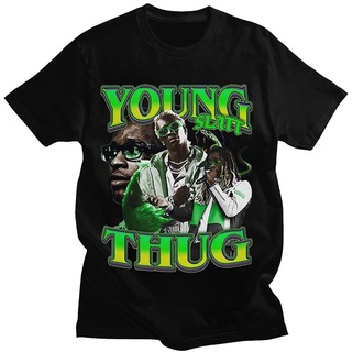 เสื้อยืด พิมพ์ลายกราฟฟิค Rapper Young Thug สไตล์ฮิปฮอป ฮาราจูกุ แฟชั่นฤดูร้อน สําหรับผู้ชาย และผู้หญิง