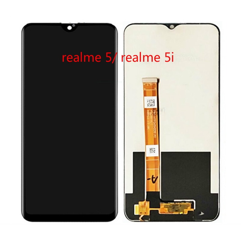 หน้าจอสัมผัส LCD 6.5 นิ้ว แบบเปลี่ยน สําหรับ OPPO Realme 5i RMX2030 Realme 5 RMX1911