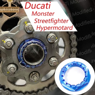 Flawless-ti Gr5 น็อตเพลาหน้า หลัง ไทเทเนียม สําหรับ Ducati Hypermotard 796 821 939 950 Streetfighter 848 Superbike 848 848EVO