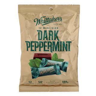 วิทแทคเกอร์ช็อกโกแลตดาร์กรสเปปเปอร์มินต์ 180กรัม Whittaker Chocolate Dark Spearmint 180g.