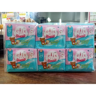 Elis Fairy Wings ผ้าอนามัยเอลิส กลางวัน 25ซม.1แพคมี 6 ห่อ ห่อละ7ชิ้น