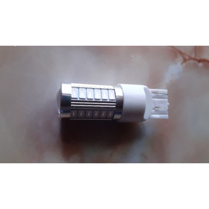 LED ไฟเบรค สีแดง T20 แบบเสียบ มีทั้งแบบกระพริบและไม่กระพริบ