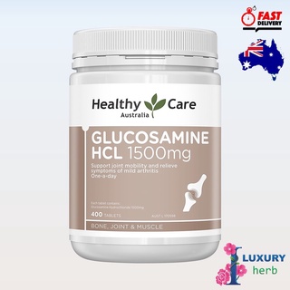 บำรุง​ข้อ​เสื่อม​ Healthy Care Glucosamine HCL 1500mg 400 Tablets