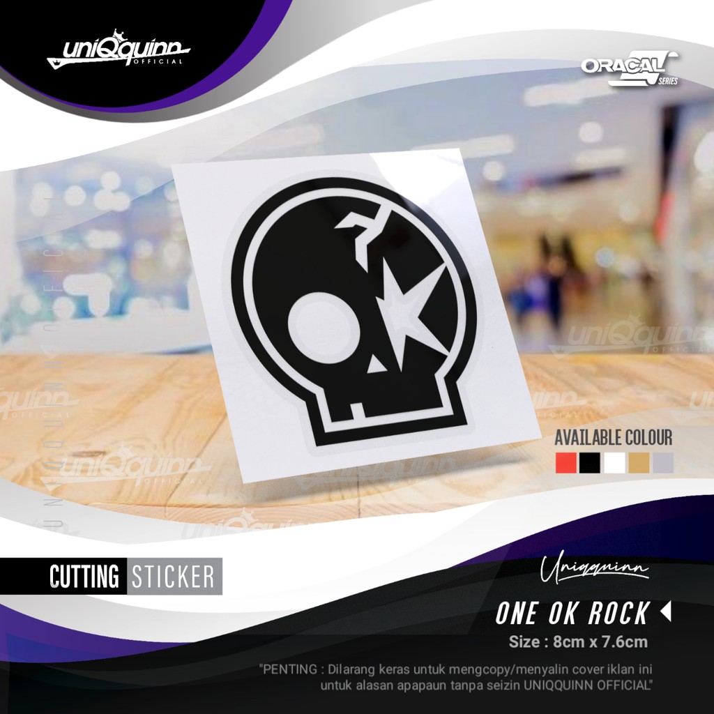 สติ๊กเกอร์ UQ Music One Ok Rock | สติ๊กเกอร์ตัด | รถจักรยานยนต์ที่กําหนดเองรถแล็ปท็อปผิวตัดสติกเกอร์