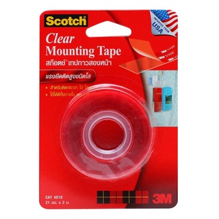 NNP-3M SCOTCH สก๊อตซ์ โฟมเทปใส รุ่น CAT4010 ขนาด 21mm x 2m ออกใบกำกับภาษีได้