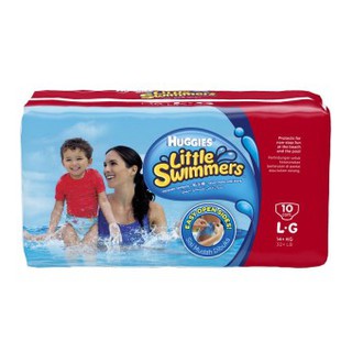 Huggies Little Swimmers ไซส์ L 10 ชิ้น กางเกงผ้าอ้อมสำหรับใส่ว่ายน้ำ