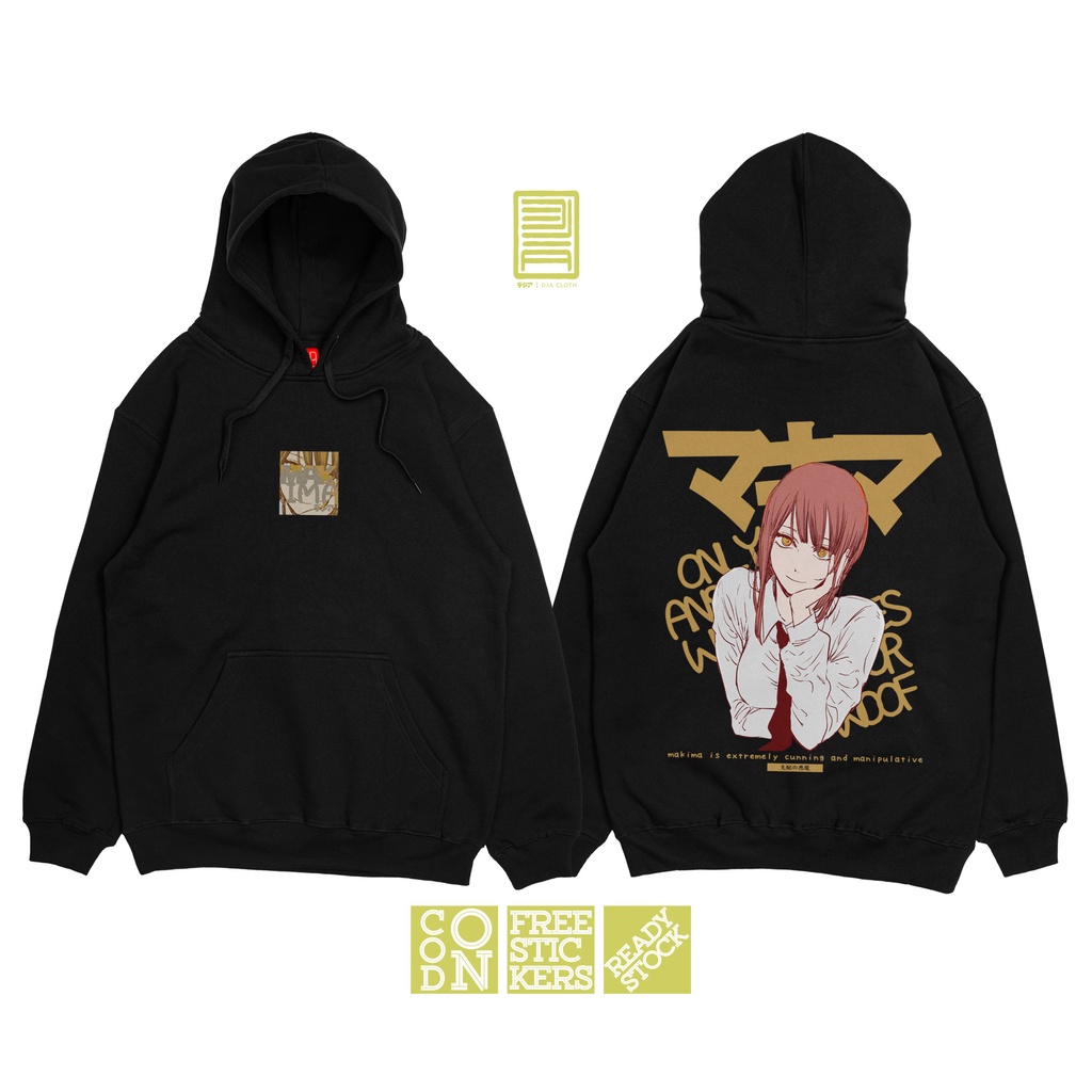 HOODIE MAKIMA CHAINSAW MAN CONTROL DEVIL MAKIMA IS LISTE JUMPERNING ANIME MANGA SWEATER DJA CLOTH