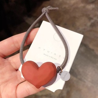 Sweet and lovely heart hair ring ยางรัดผมรูปหัวใจ น่ารัก