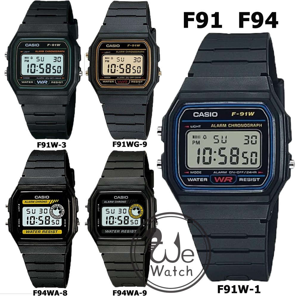 Casio ของแท้ 💯% รุ่น F91W F94WA กันน้ำสุดๆ ขายดีสุดๆ  พร้อมกล่องและประกัน1ปี F91 F94 F91W-1DG F91WG-1DG F94WA-9DG F91 | Shopee  Thailand