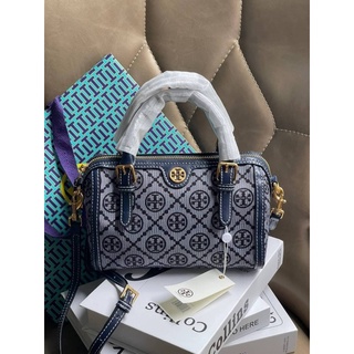 Tory burch T Monograme Jacquard Mini Barrel