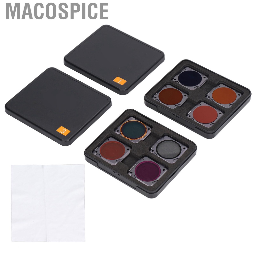 Macospice Sunnylife 8Pcs Camera Filter Set Aluminum Alloy