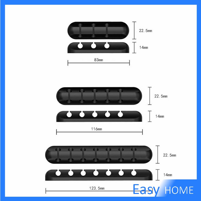 ตัวจัดระเบียบสายเคเบิลข้อมูล ที่ยึดสายไฟ ที่เก็บสายหูฟัง  data cable organizer