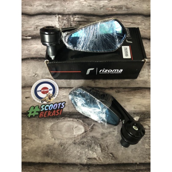 Rizoma Oval Vespa Matic Aerox Nmax Universal Motorcycle Bar End Mirrors