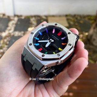 Gshock Casioak Rainbow AP Rubber Stainless GEN3 (ga-2100)