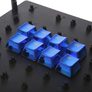 New Metal Coating PBT DIY 12 Keycaps for Mechanical Keyboard with keycap puller