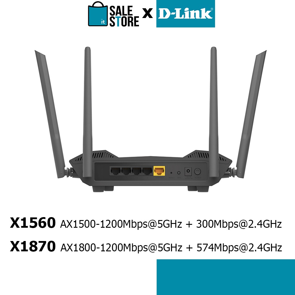 (ประกัน LT) D-Link EXO DIR-X1560 AX1500 X1870 AX1800 Wifi 6 Smart ...