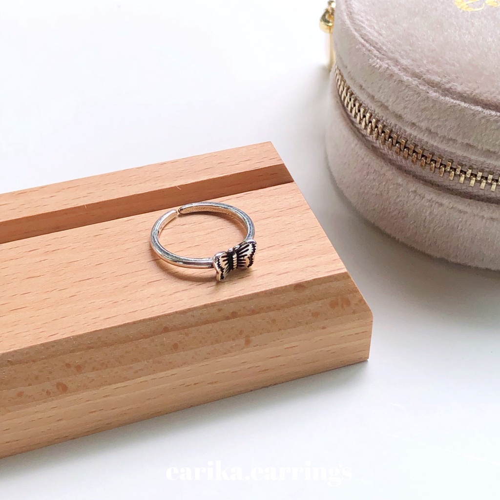 earika.earrings - nabi ring แหวนผีเสื้อเงินแท้ ฟรีไซส์ปรับขนาดได้