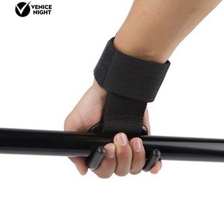 * 1Pc Pro เครื่องยกน้ำหนักยกกระชับฟิตเนส Gym Hook Grip สายคล้องข้อมือรองรับสายรัดข้อมือ