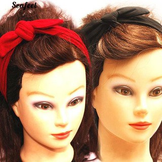 หูฟังกระต่ายของผู้หญิงหูฟัง Bowknot Headpie Headwear อุปกรณ์เสริมสำหรับผม