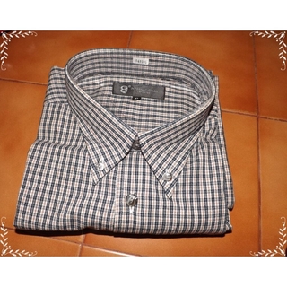 man00010--เสื้อเชิ้ต แบรนด์เนม GQ INTERNATIONAL อก 46 นิ้ว