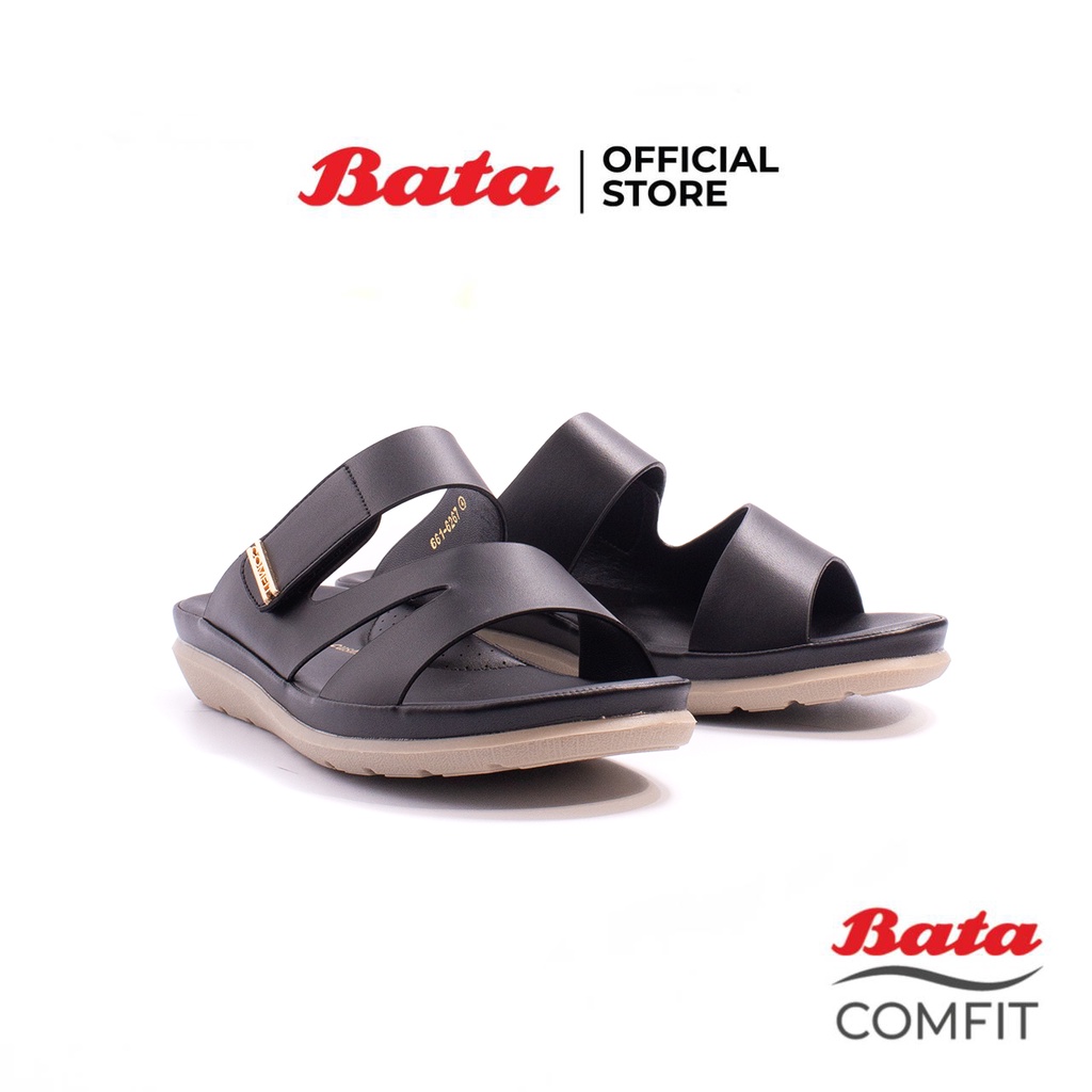 Bata Comfit บาจา คอมฟิต รองเท้าเพื่อสุขภาพ รองเท้าแตะ สำหรับผู้หญิง รุ่น Claudia 2 สีดำ 6616267 - รูปที่ 4