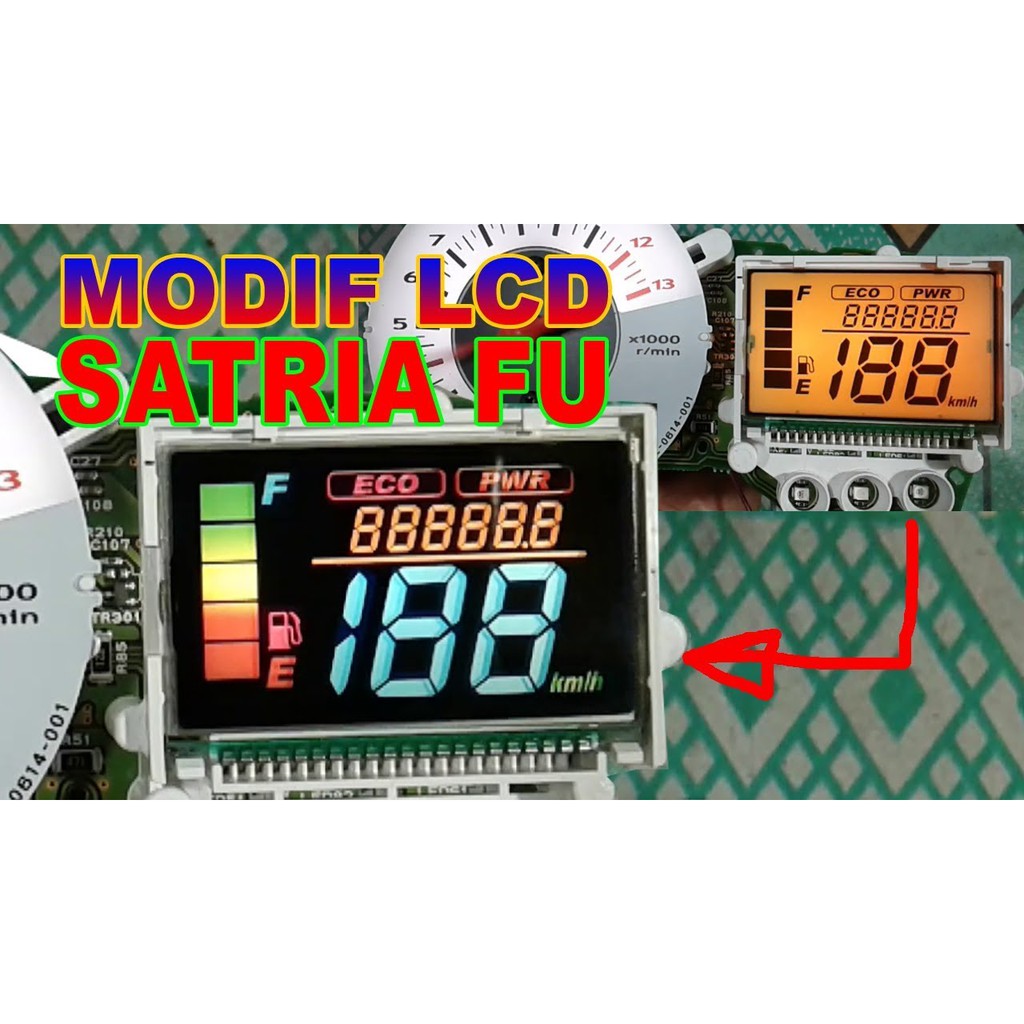 Satria Fu 150 สติ๊กเกอร์เรือนไมล์ LCD