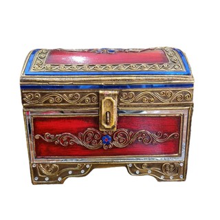 หีบ หีบสมบัติ กล่องไม้ หีบโดม กล่องจิวเวลรี่ กล่องเครื่องประดับ กล่องไม้แดง Jewelry Box