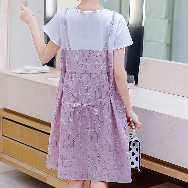 ชุดคลุมท้องแขนสั้น ชุดคลุมท้องเรียบหรู ชุดคลุมท้องสีสันสดใส เนื้อผ้าใชุดกระโปรงคุณแม่ ใส่ได้ทุกโอกาส ชุดคลุมท้อง - รูปที่ 6