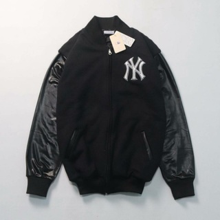 Varsity เสื้อแจ็คเก็ตปักลาย BASEBALL MLB SIMPLE