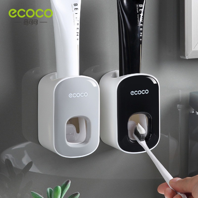 ECOCO เครื่องบีบยาสีฟัน มี2สี อัตโนมัติ ติดตั้งง่าย ไม่เจาะผนัง E1922 – โปรปัง