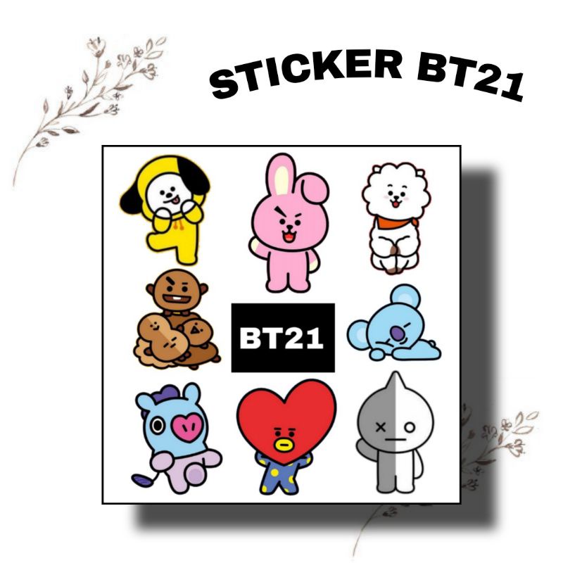 สติ๊กเกอร์ KPOP BTS BT21 / สติ๊กเกอร์ HP / สติ๊กเกอร์แล็ปท็อป