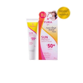 Yura Sun Protect Smooth ยูร่า ซัน โพรเทค สมูท ครีมกันแดด SPF50+ PA+++ 20g.