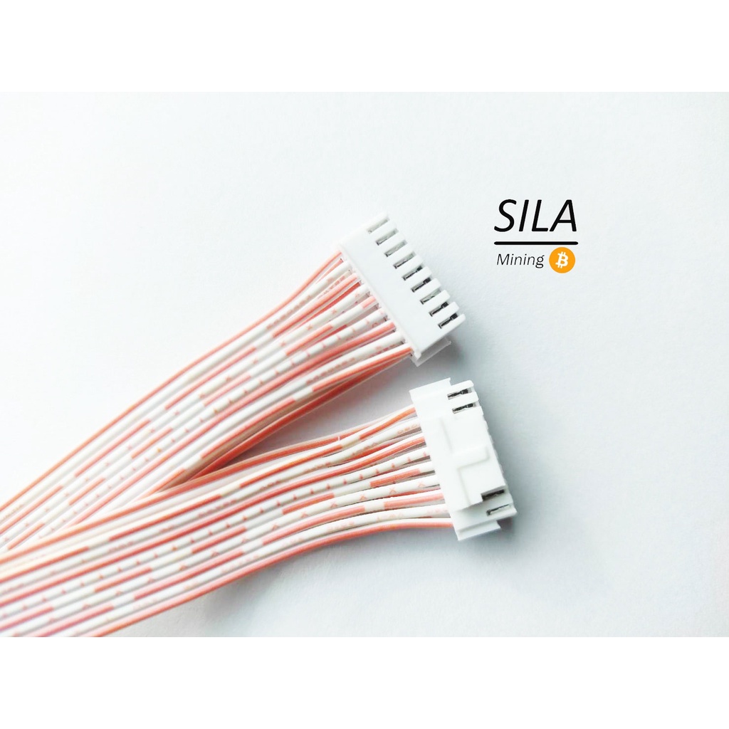 (ยาวพิเศษ) Pack 4 เส้น สายแพร 9x2 ( 18 pin ) สำหรับ เครื่องขุด Asic Antminer L3+ ,  L3++ , D3 ,  S9 
