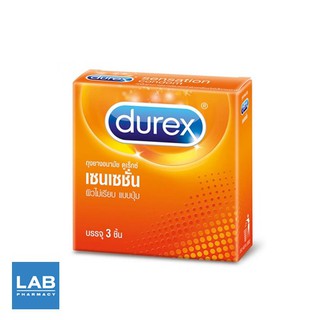 Durex Sensation 3 ชิ้น 52 มม. - ถุงยางอนามัย ชนิดผิวไม่เรียบ แบบปุ่ม