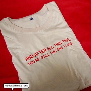 "The one I love" เสื้อยืดสกรีน สวมใส่สบาย