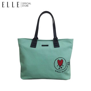 ELLE Bag กรเป๋าถือผู้หญิง พร้อมลายปัก ELLE 75ปี  (Handbag EWH7509 )