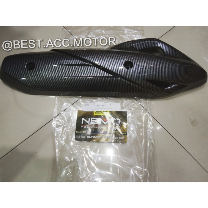 Lokal Nemo Carbon Honda PCX 150 ฝาครอบท่อไอเสียท้องถิ่น 2018Y6M8