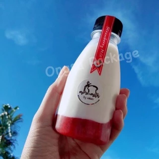 ขวดพลาสติก ขนาด 200 ml ทรงอ้วน ( 50 ใบ / 120 ใบ+พร้อมฝา เลือกสีฝาได้) ขวด บรรจุเครื่องดื่ม พลาสติกใส PET