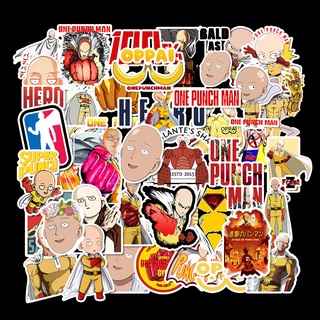 49PCS ONE PUNCH MAN Series Graffiti Stickers Laptop Suitcase Motorcycle Refrigerator Auto Accessories Toy Style Sticker