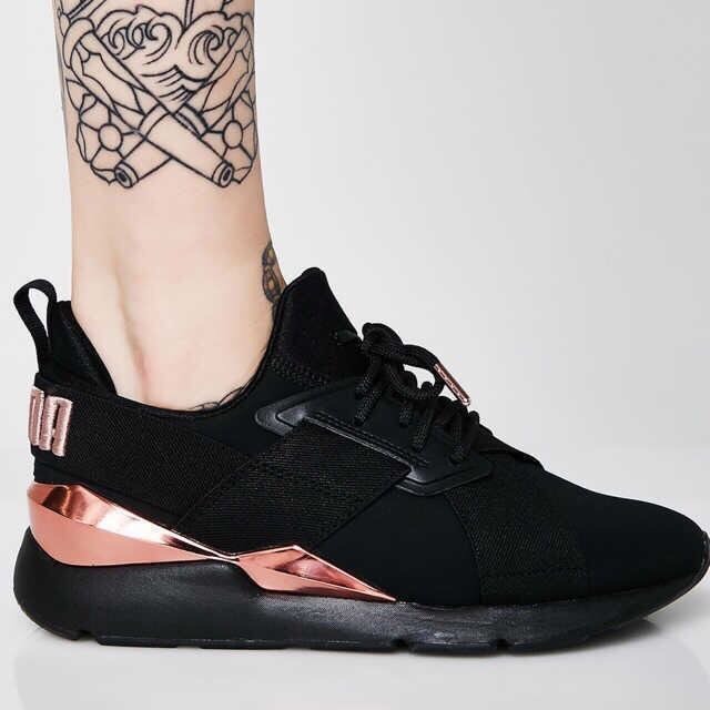 puma muse metal rose gold