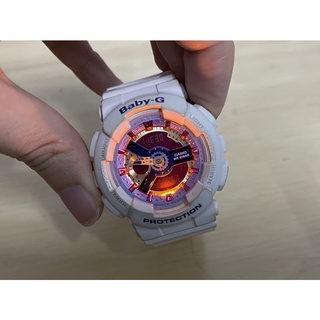 Casio Baby-G นาฬิกาแฟชั่นมือสอง BA-112-7A สีขาว ของแท้ 100%