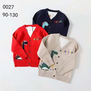 เสื้อไหมพรมเด็กมาใหม่ ลายใดโอนเสา ผลิตจากผ้าคอตตอม100% สีนค้าพร้อมส่ง